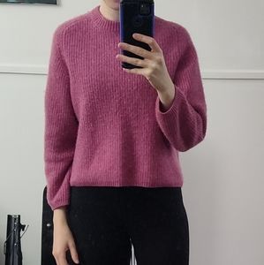 NAADAM Cropped Pink Cashmere Sweater